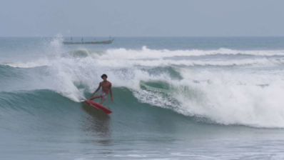 Esto es bailar con las olas