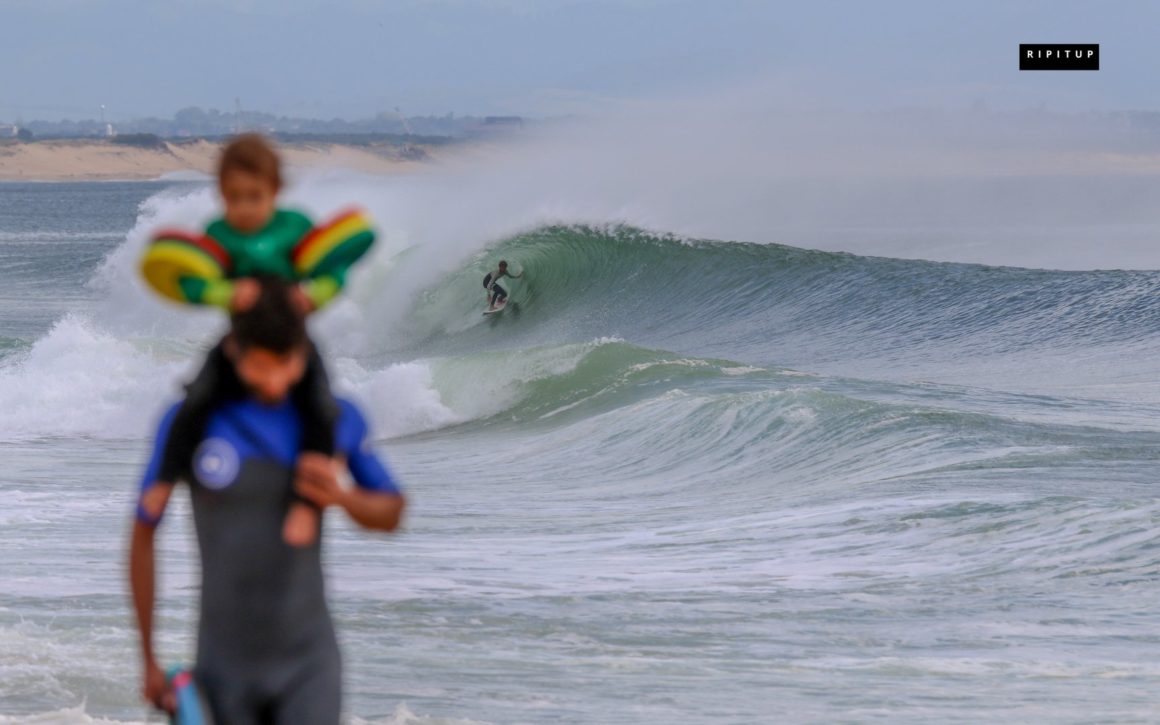 ¡Qué buenas olas en Francia!