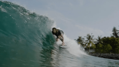 Surf en una Isla artificial en Nigeria