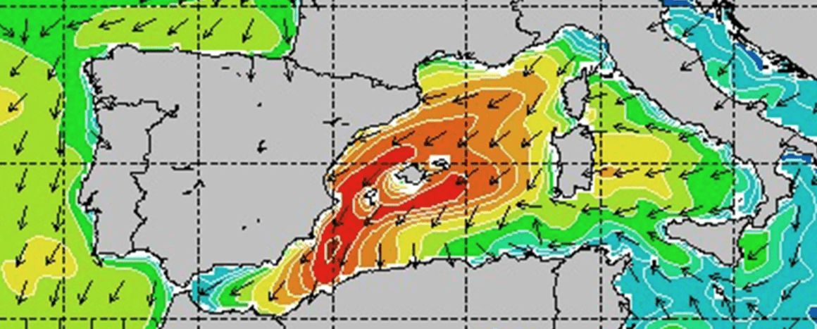 Alerta de oleaje para el Mediterráneo del: 19 al 22 de Enero