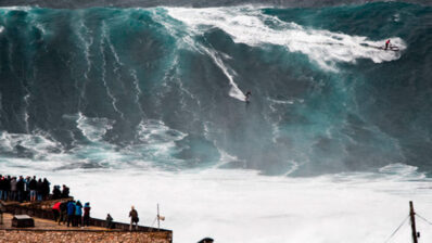 Nazaré cierra el espectáculo al público