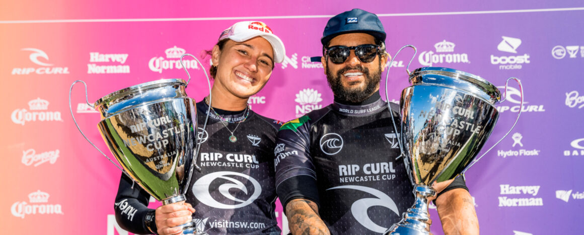 Italo Ferreira y Carissa Moore campeones en Newcastle