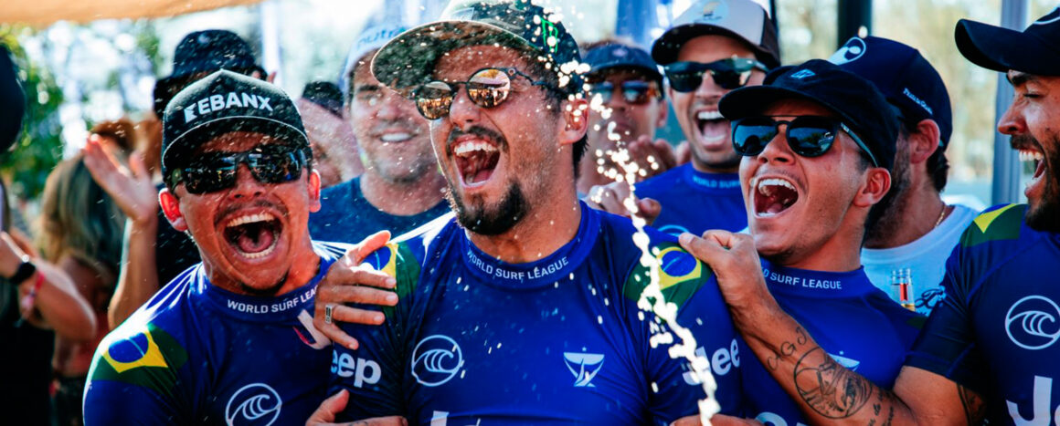 Filipe Toledo y Johanne Defay ganan el Jeep Surf Ranch Pro