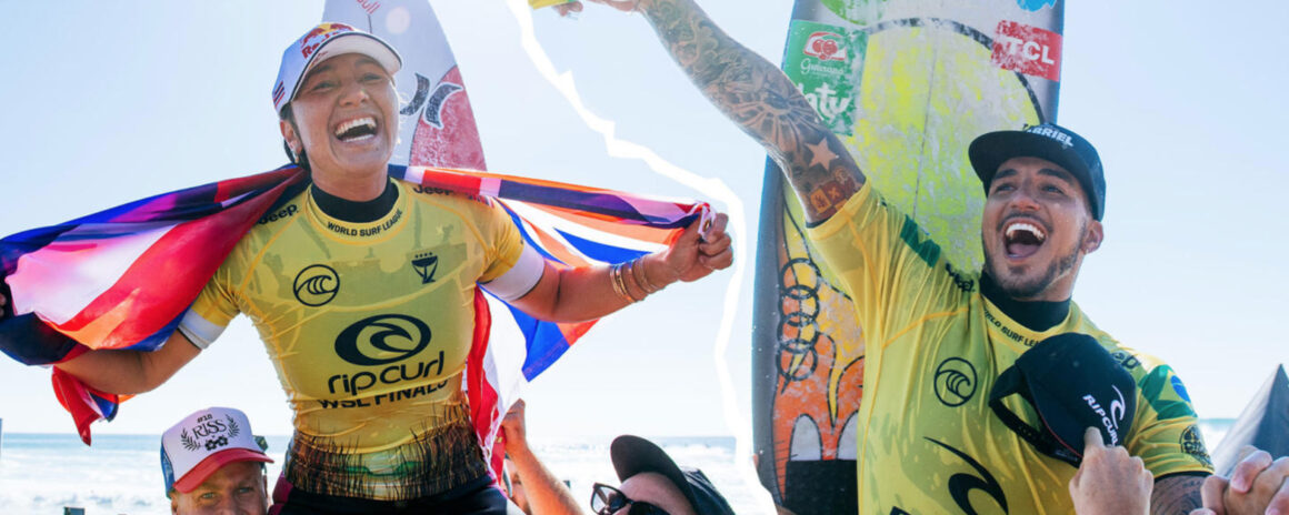 Carissa Moore y Gabriel Medina campeones del mundo en la intensa final de Lower Trestles